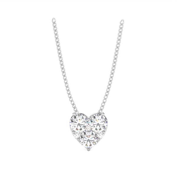 4 Prong Setting Heart Pendant