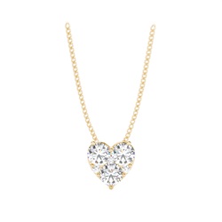 4 Prong Setting Heart Pendant