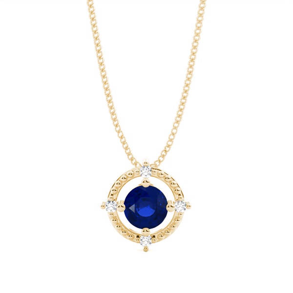 4 Prong Setting Gemstone Designer Pendant