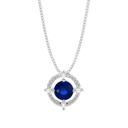 4 Prong Setting Gemstone Designer Pendant