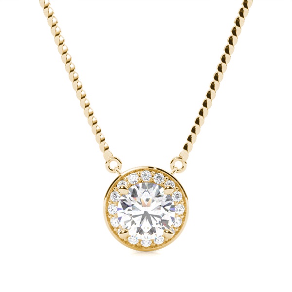 4 Prong Setting Halo Pendant