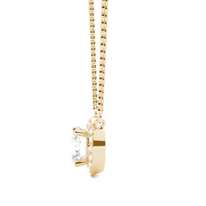 Gelbgold Diamant Anhänger & Halsketten