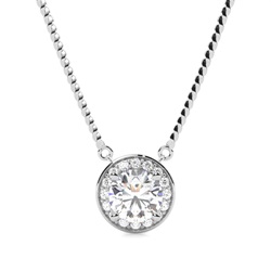 Multi Diamant Anhänger in einer Krappenfassung