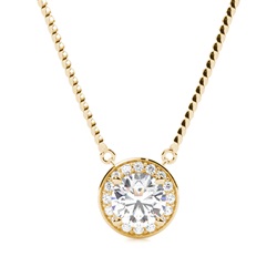 4 Prong Setting Halo Pendant