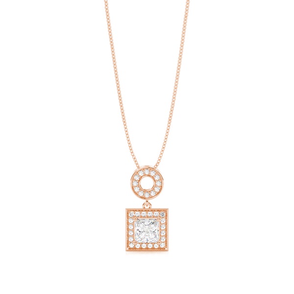 4 Prong Setting Halo Pendant