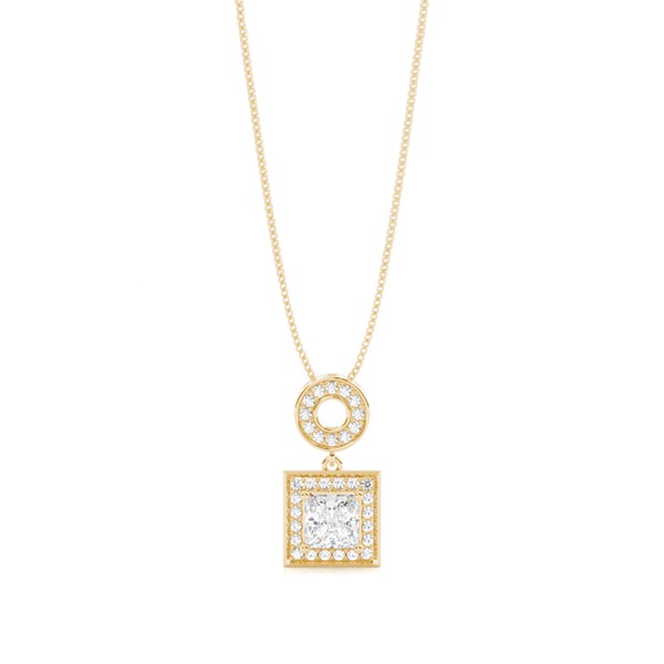 4 Prong Setting Halo Pendant