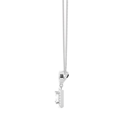 Princess Cut Diamond Pendant Necklaces