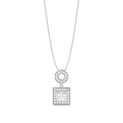 Multi Diamant Anhänger in einer Krappenfassung