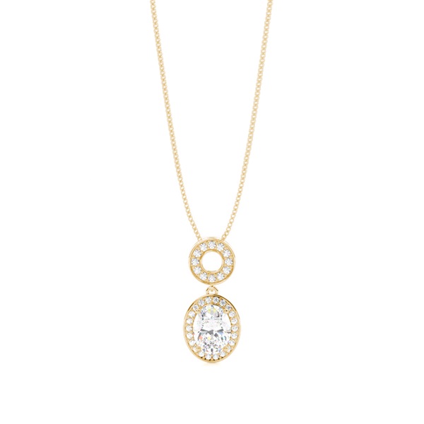 4 Prong Setting Halo Pendant