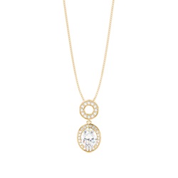 4 Prong Setting Halo Pendant