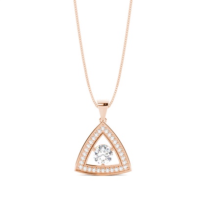 4 Prong Setting Halo Pendant