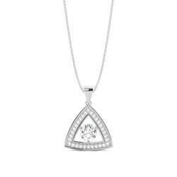 4 Prong Setting Halo Pendant