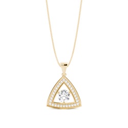 4 Prong Setting Halo Pendant