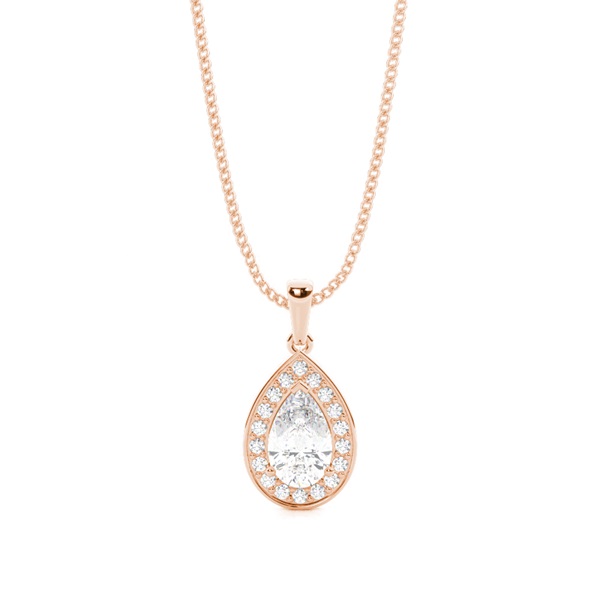 4 Prong Setting Halo Pendant