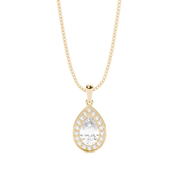 4 Prong Setting Halo Pendant