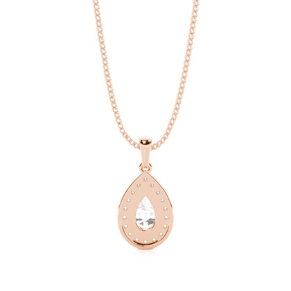 Multi Diamant Anhänger in einer Krappenfassung