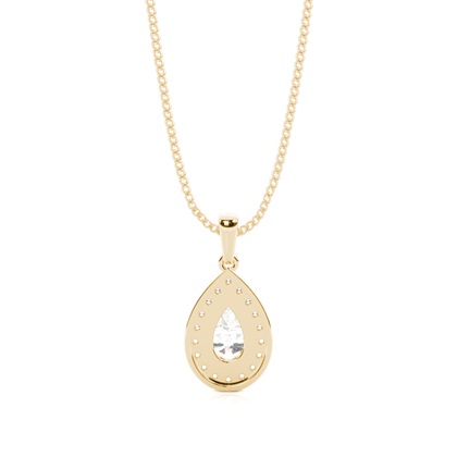 Multi Diamant Anhänger in einer Krappenfassung