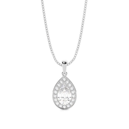 4 Prong Setting Halo Pendant