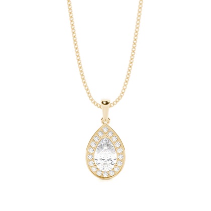 4 Prong Setting Halo Pendant