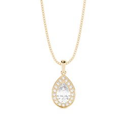 4 Prong Setting Halo Pendant