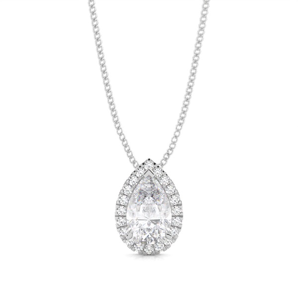 Prong Setting Moissanite Cluster Pendant