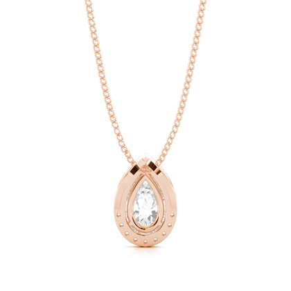 Pear Moissanite Pendants