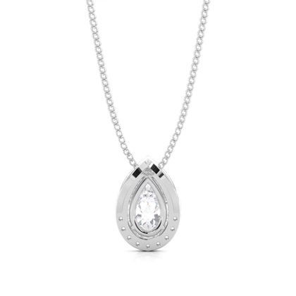 Cluster-Anhänger Moissanit in Krappenfassung