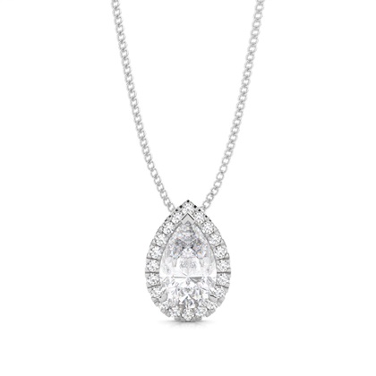 Prong Setting Moissanite Cluster Pendant