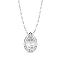 Prong Setting Moissanite Cluster Pendant