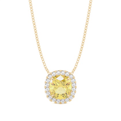 Yellow Gold Yellow Diamond Pendants