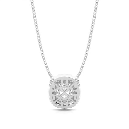 Gelber Moissanit Halo Anhänger