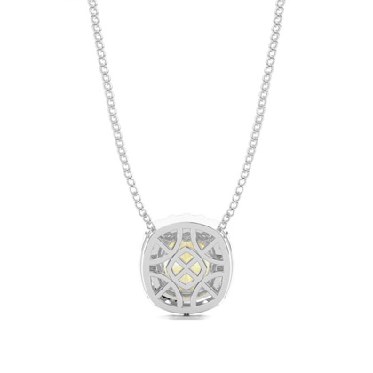 Gelber Diamant Halo Anhänger