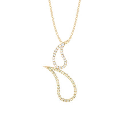 Yellow Gold Yellow Diamond Pendants