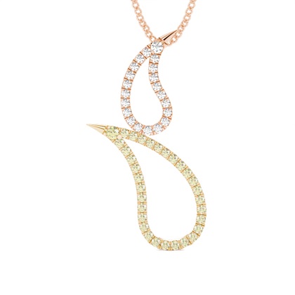 Rose Gold Designer Diamond Pendants