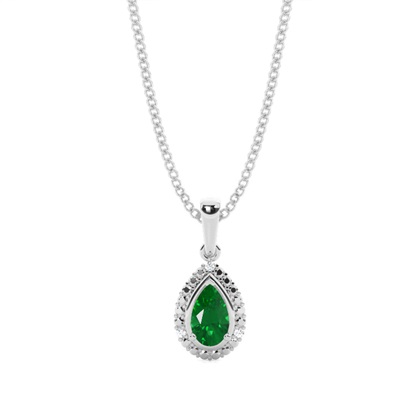 Pear Diamond Pendants