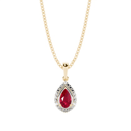 Yellow Gold Diamond Pendants Gemstones