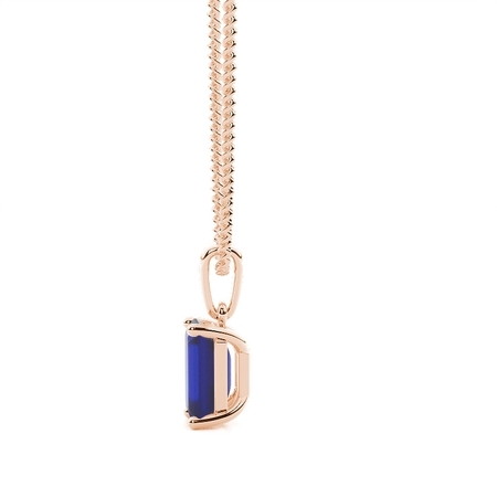 4 Zinkeneinstellung Blue Sapphire Pendent