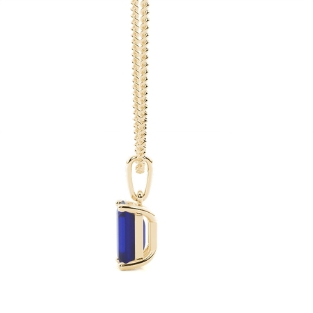 4 Zinkeneinstellung Blue Sapphire Pendent