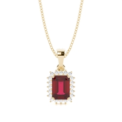 Prong Setting Ruby Pendent