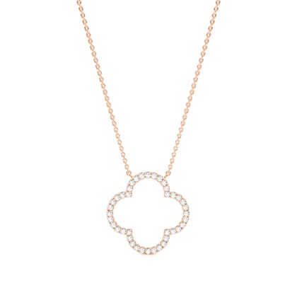 Rose Gold Delicate Diamond Pendants