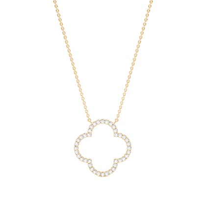 Yellow Gold Designer Diamond Pendants