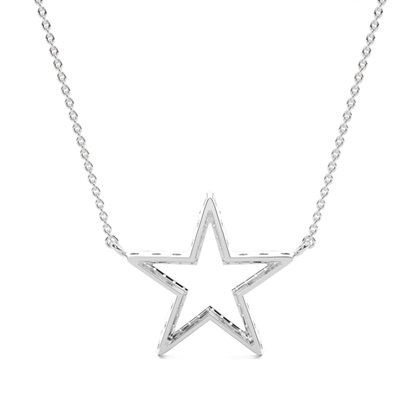 Zarter Anhänger mit rundem Diamant in Mikrokrappenfassung