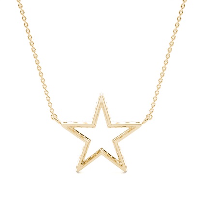 Zarter Anhänger mit rundem Diamant in Mikrokrappenfassung