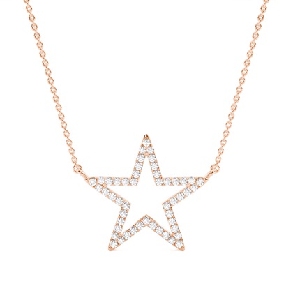 Round Diamond Delicate Diamond Pendants