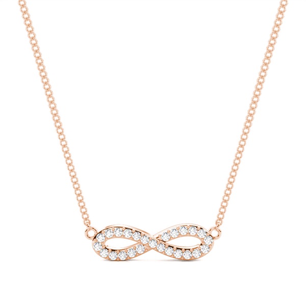 Micro Prong Setting Round Diamond Delicate Pendant
