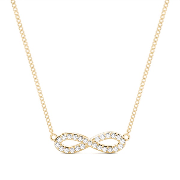 Micro Prong Setting Round Diamond Delicate Pendant