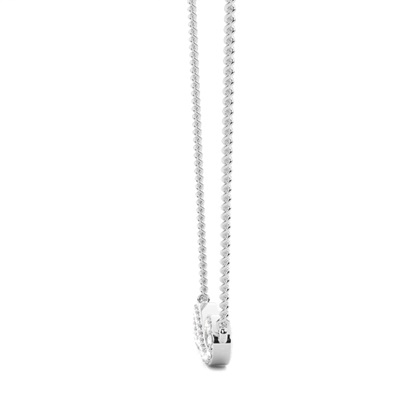 Round Cut Diamond Pendant Necklaces