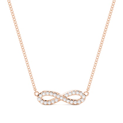 Round Diamond Delicate Diamond Pendants
