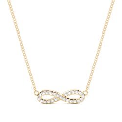Micro Prong Setting Round Diamond Delicate Pendant