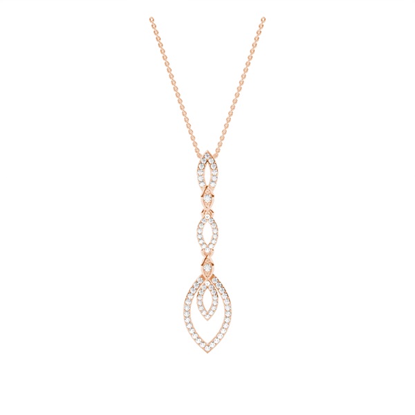 Micro Prong Setting Round Diamond Designer Pendants